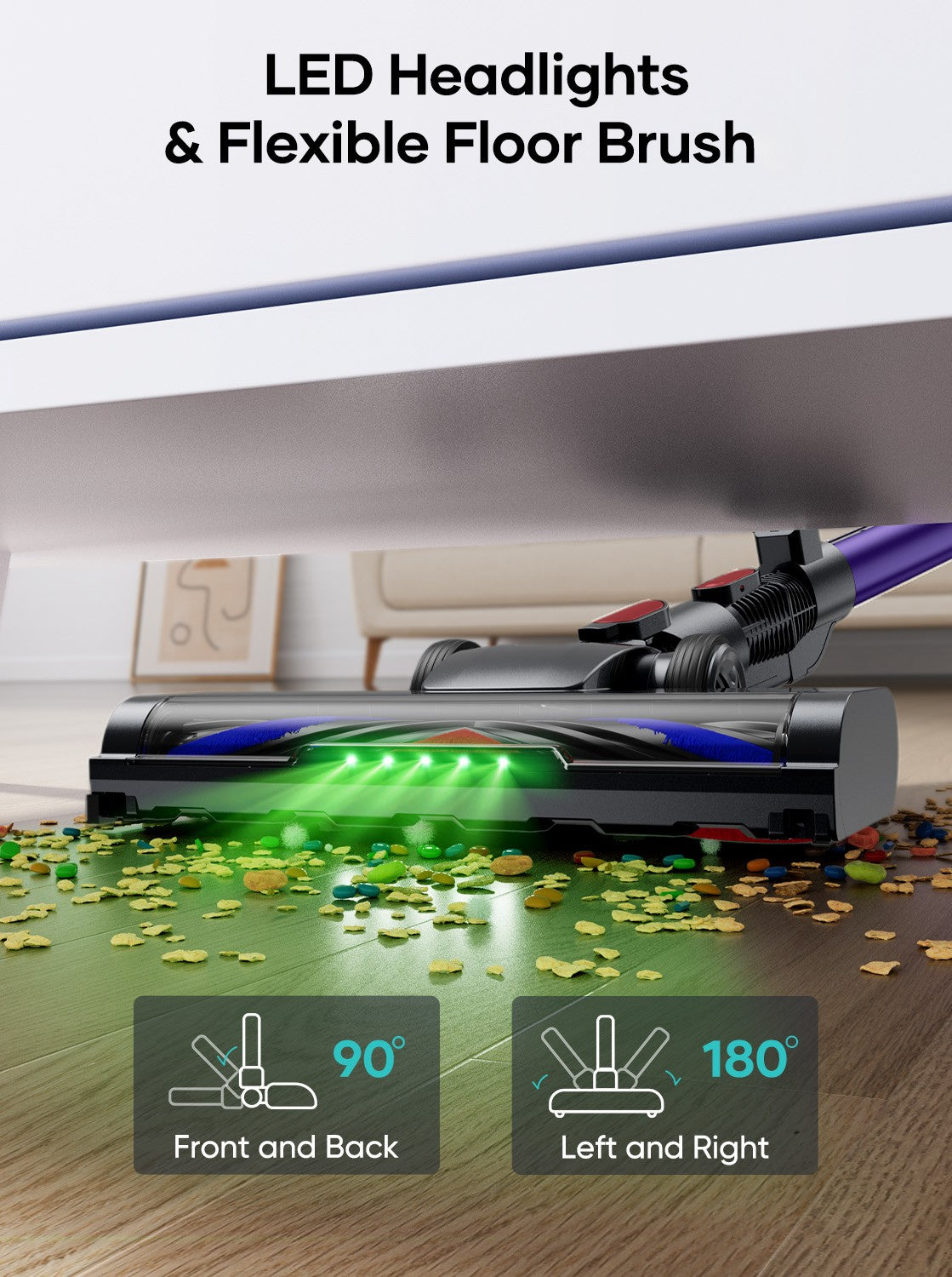 Honiture Y10 Lightweight Cordless Stick Vacuum