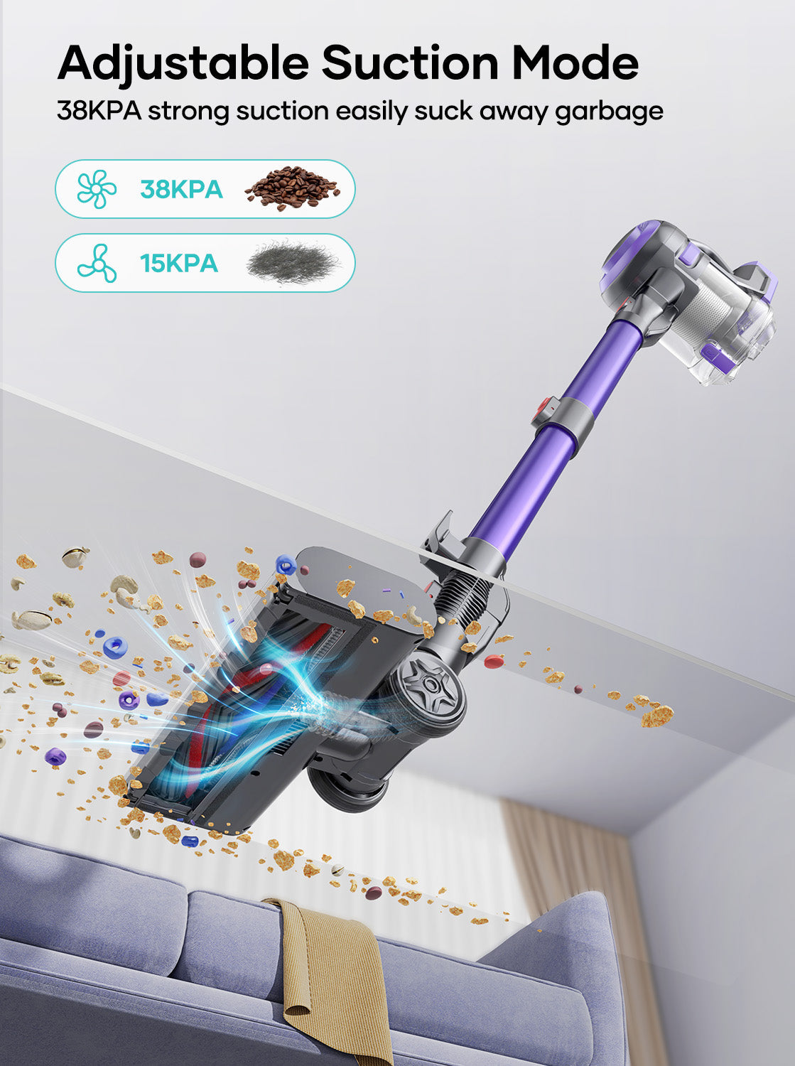 Honiture Y10 Lightweight Cordless Stick Vacuum