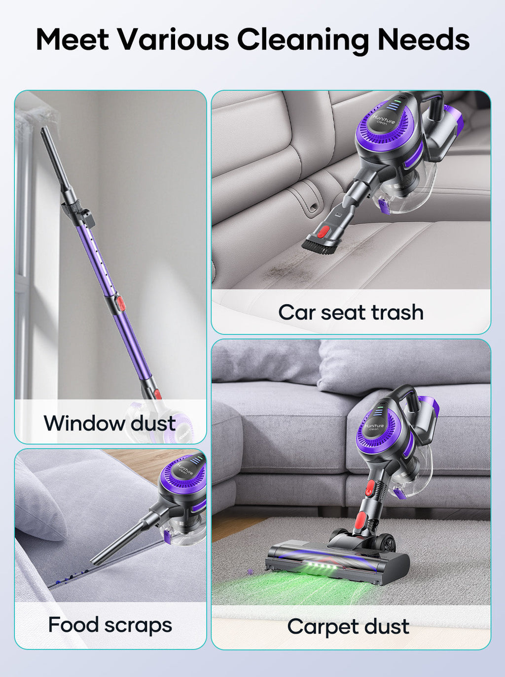 Honiture Y10 Lightweight Cordless Stick Vacuum